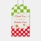 Pizza Party Vielen Dank Tag Geschenkanhänger (Vorderseite)