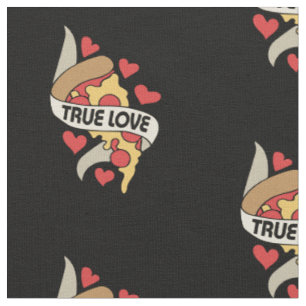 Pizza Party wahre Liebe Stoff