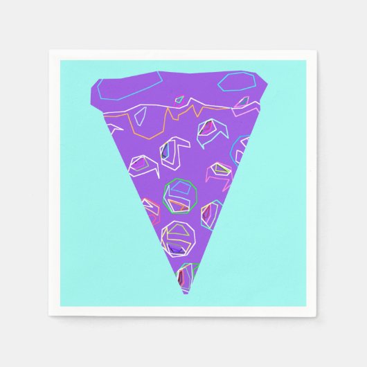 Pizza Party Wedding Serviette (Vorderseite)