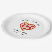 Pizza-Party zum Probedinner Pappteller (Schrägansicht)
