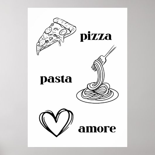 Pizza Pasta & Amore Poster (Vorne)