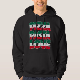Pizza Pasta Liebe Grafik Italienisch Amerikanisch Hoodie