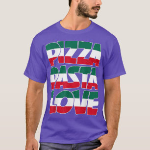 Pizza Pasta Liebe Graphic Design Italienisch Ameri T-Shirt