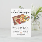 Pizza & Pasta Party Geburtstag Italienisches Abend Einladung (Stehend Vorderseite)