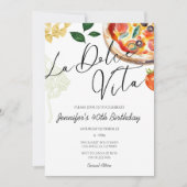 Pizza & Pasta Party Italienisch Geburtstagsessen Einladung (Vorderseite)