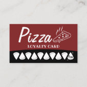 Pizza Pasta Restaurant Loyalty Punch Treuekarte (Vorderseite)