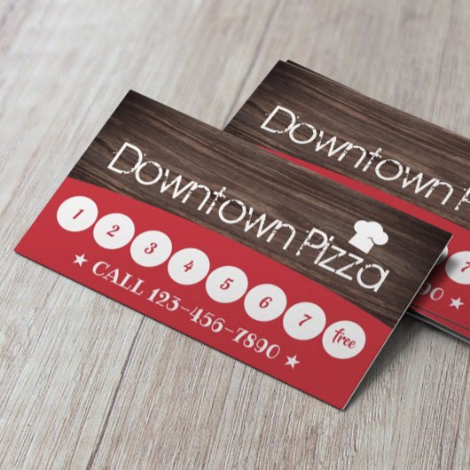 Pizza Pasta Restaurant Rustic Loyalty Treuekarte