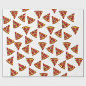Pizza patrón trozos geschenkpapier (Flach)