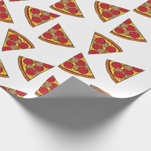 Pizza patrón trozos geschenkpapier (Ecke)