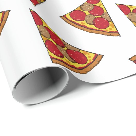 Pizza patrón trozos geschenkpapier (Rolleneckpunkt)