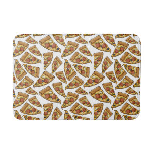 Pizza Pattern Badematten