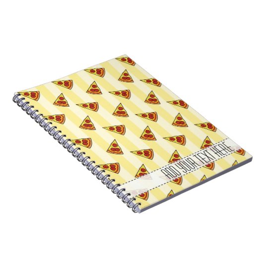 Pizza Pattern Custom Notebook Notizblock (Rechte Seite)