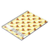 Pizza Pattern Custom Notebook Notizblock (Linke Seite)