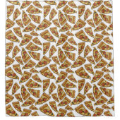 Pizza Pattern Duschvorhang (Vorderseite)