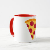 Pizza Pattern Emoji Tasse (Vorderseite Links)