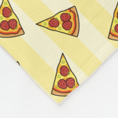 Pizza Pattern Fleecedecke (Ecke)