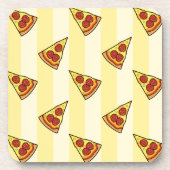 Pizza Pattern Getränkeuntersetzer (Vorderseite)