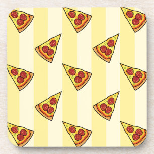 Pizza Pattern Getränkeuntersetzer