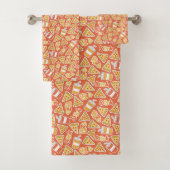 Pizza Pattern Handtuch Set (Insitu)