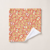 Pizza Pattern Handtuch Set (Waschlappen)
