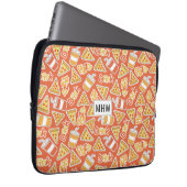 Pizza Pattern individuelle Laptop-Ärmel Laptopschutzhülle (Vorne Rechts)
