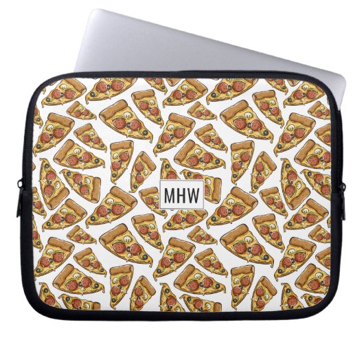Pizza Pattern individuelle Laptop-Ärmel Laptopschutzhülle (Vorderseite)