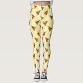 Pizza Pattern Leggings (Vorderseite)