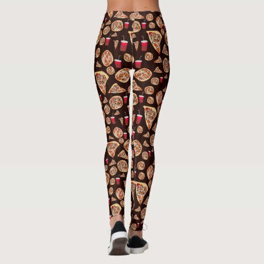 Pizza Pattern Leggings (Rückseite)