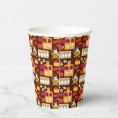 Pizza Pattern Pappbecher (Rechts)