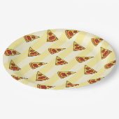 Pizza Pattern Pappteller (Schrägansicht)
