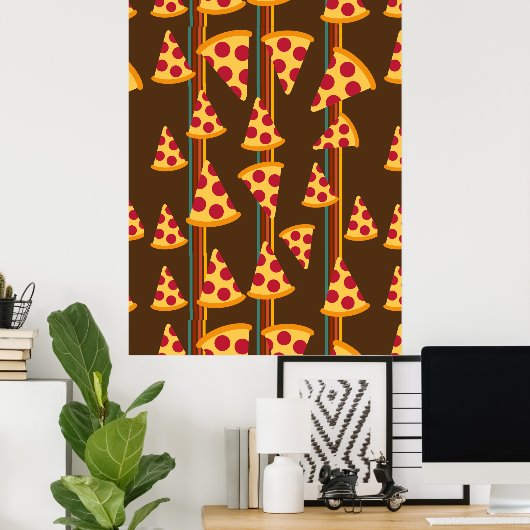 PIZZA PATTERN POSTER (Heimbüro)