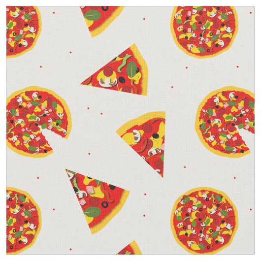 Pizza Pattern Stoff (Nahaufnahme)