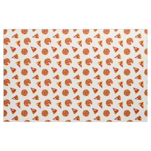 Pizza Pattern Stoff (Fat Quarter (45,7 x 55,9 cm))