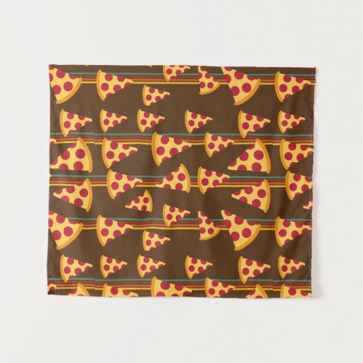 PIZZA PATTERN WANDTEPPICH (Vorderseite (Horizontal))