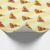 Pizza Pattern Wrapping Paper Geschenkpapier (Ecke)