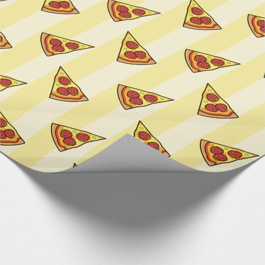 Pizza Pattern Wrapping Paper Geschenkpapier (Ecke)