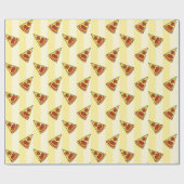 Pizza Pattern Wrapping Paper Geschenkpapier (Flach)