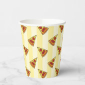 Pizza Pattern Wrapping Paper Pappbecher (Links)
