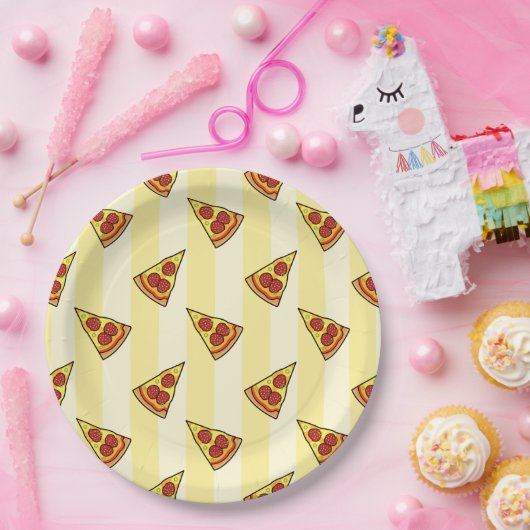 Pizza Pattern Wrapping Paper Pappteller (Party)