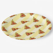 Pizza Pattern Wrapping Paper Pappteller (Schrägansicht)