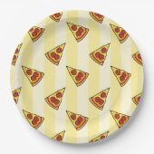 Pizza Pattern Wrapping Paper Pappteller (Vorderseite)