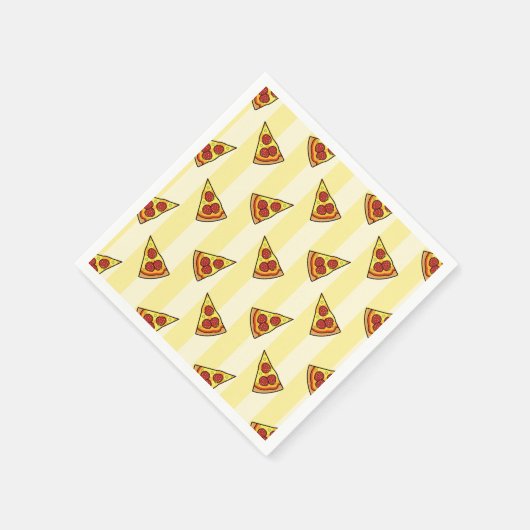 Pizza Pattern Wrapping Paper Serviette (Ecke)