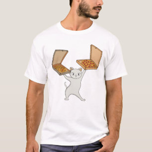 Pizza Paws Katze jongliert Pies T-Shirt