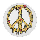 Pizza Peace Schneidebrett (Vorderseite)