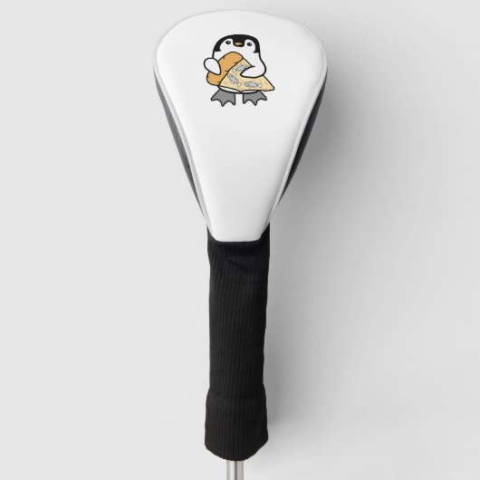 Pizza Penguin Golf Balls Headcover (Vorderseite)