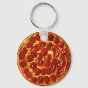 Pizza Peperoni Schlüsselanhänger