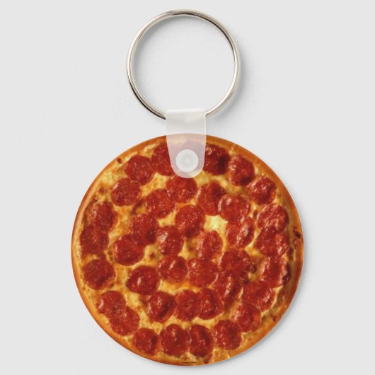 Pizza Peperoni Schlüsselanhänger (Vorderseite)