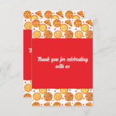 Pizza Peperroni, Käse und Margherita Dankeskarte (Vorne/Hinten)