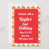 Pizza Peperroni, Käse und Margherita Einladung (Vorderseite)