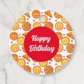 Pizza Peperroni, Käse und Margherita Geschenkanhänger (Rückseite)